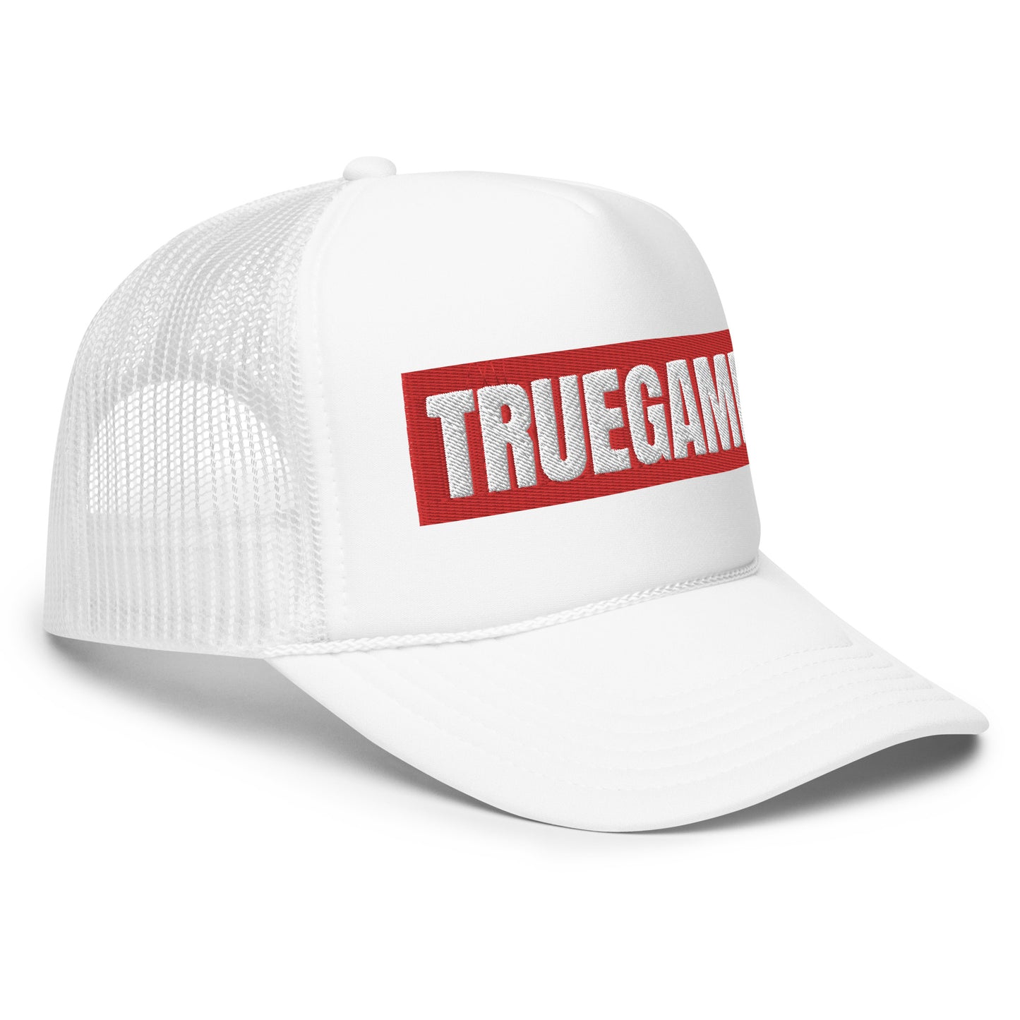 White True Game Trucker w/ Red/White Logo