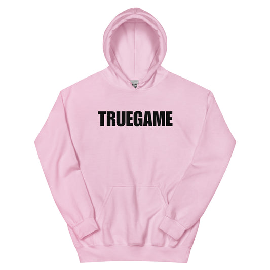 Pink True Game Unisex Hoodie w/ Black Logo