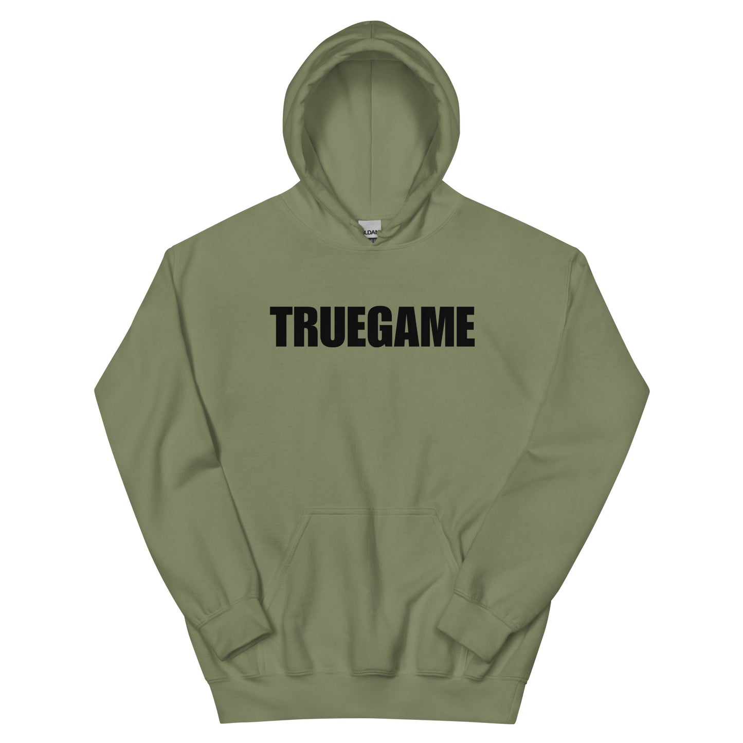 Army Green True Game Unisex Hoodie w/ Black Logo