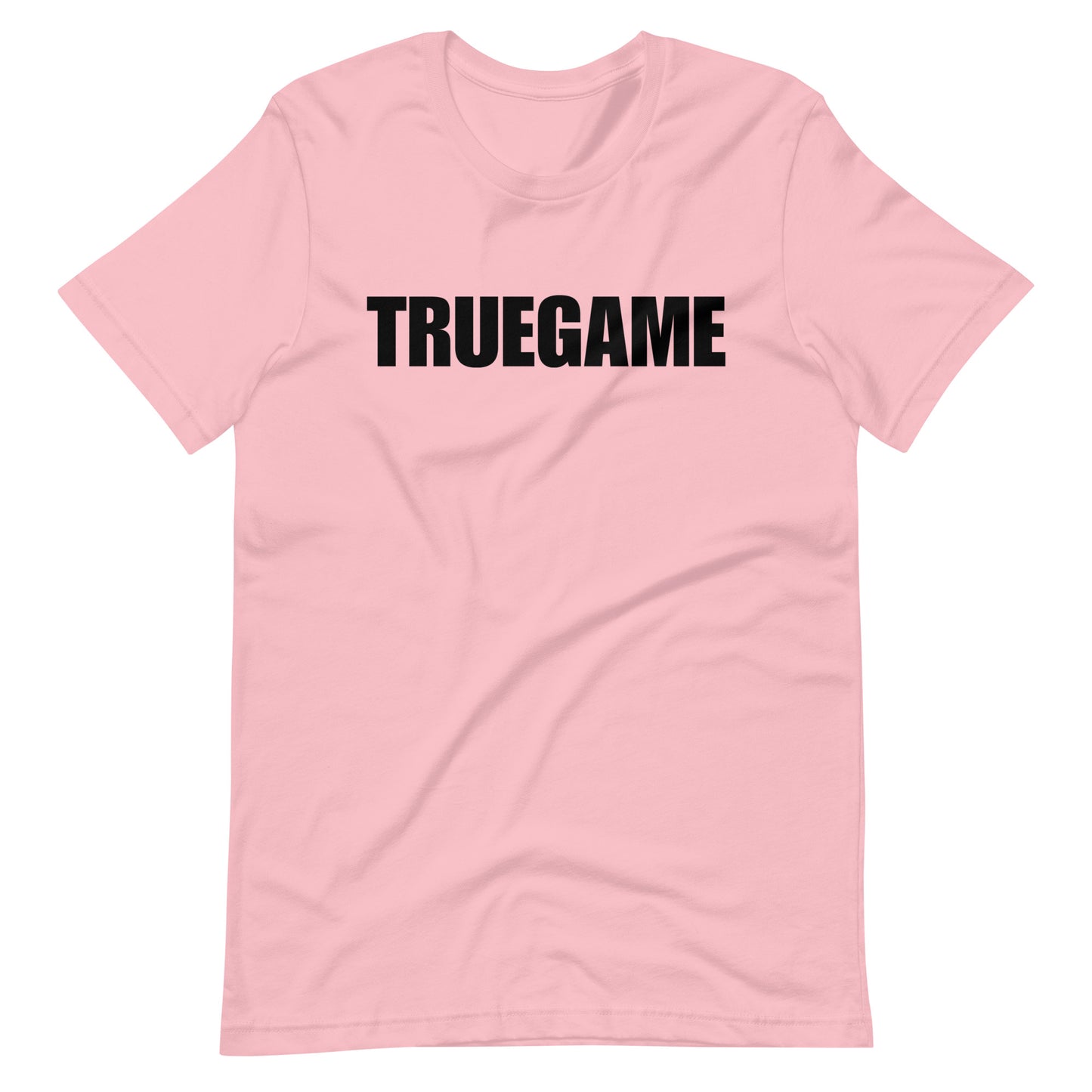 Black Print Short-Sleeve Unisex True Game T-Shirt