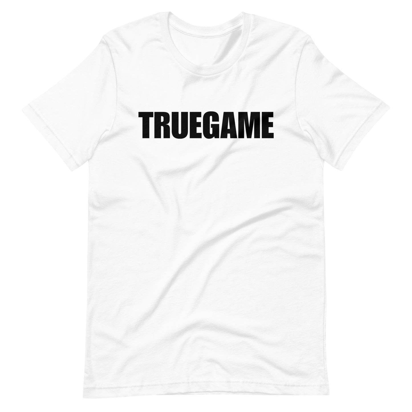 Black Print Short-Sleeve Unisex True Game T-Shirt