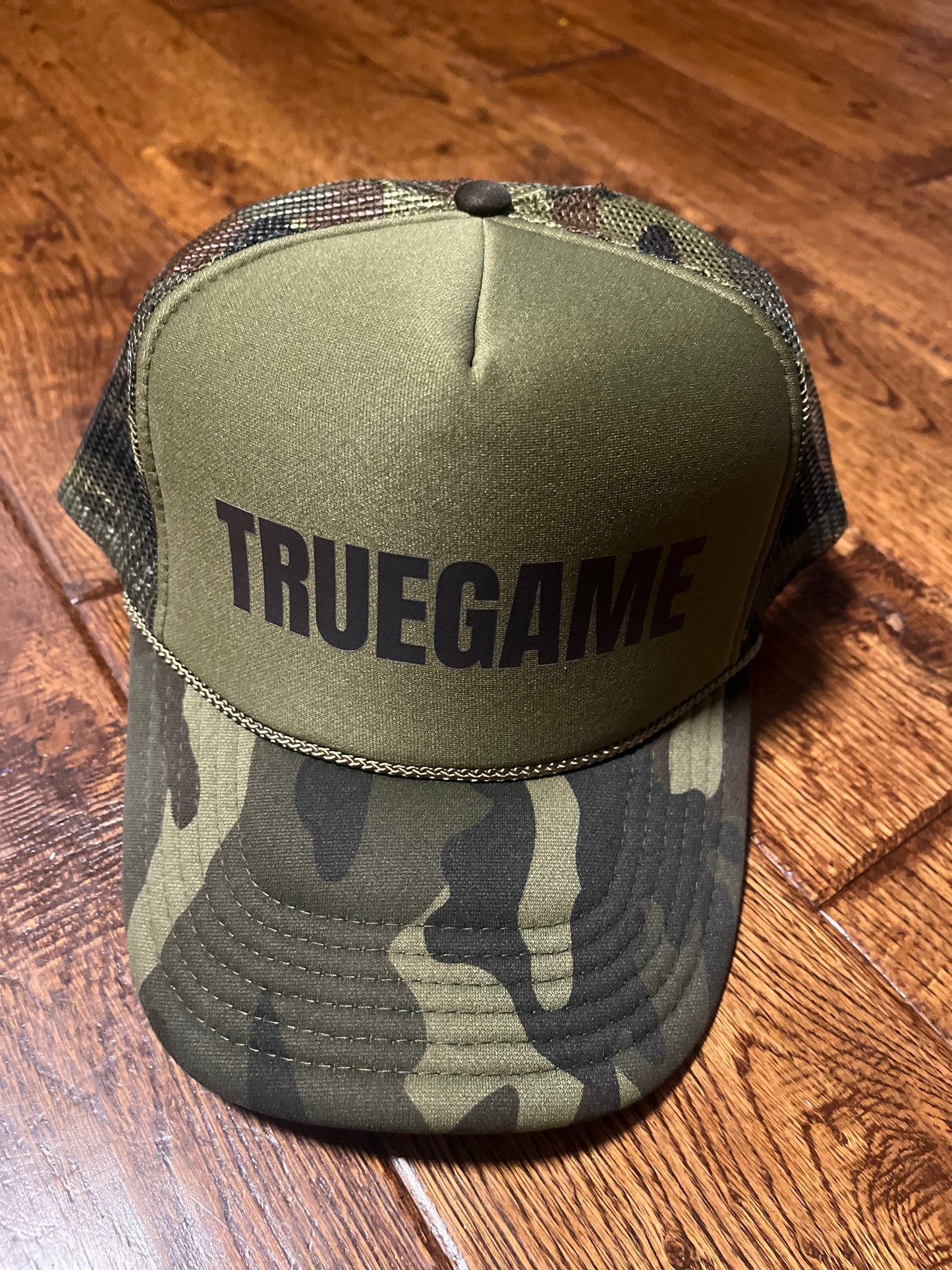 Dark Green Camo True Game Trucker