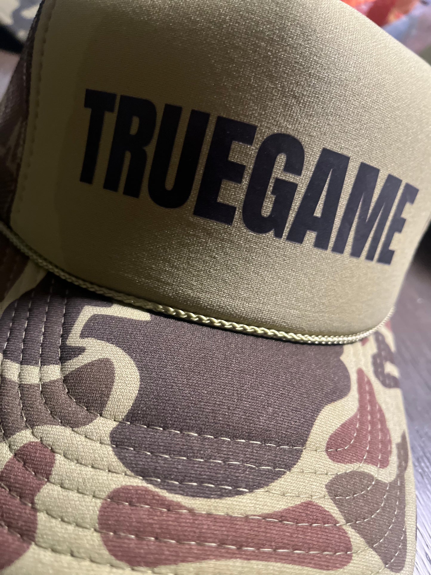 Woodland Camo True Game Trucker