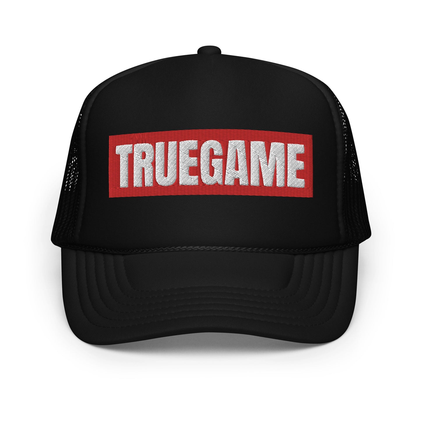 Black True Game Trucker W/ Red/White Logo
