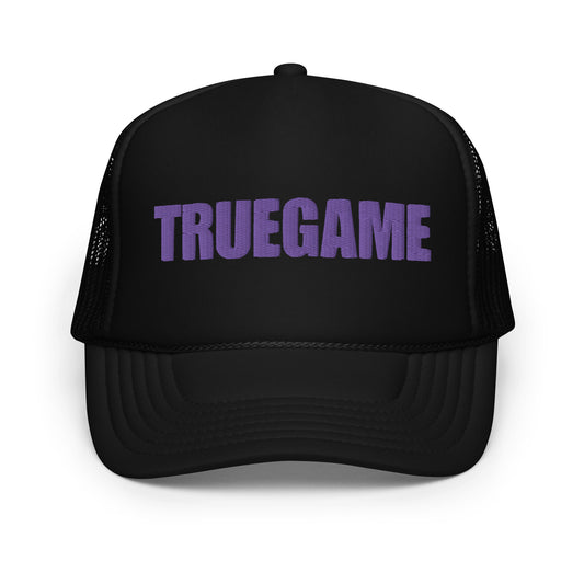 Black True Game Trucker w/ Purple Logo