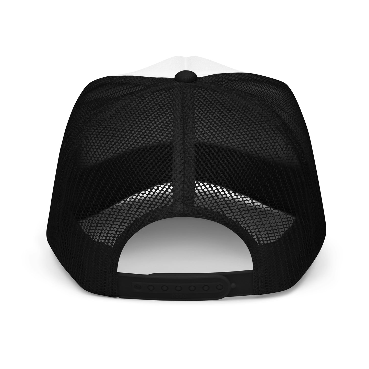 Black and White True Game Trucker w/ Blue Logo
