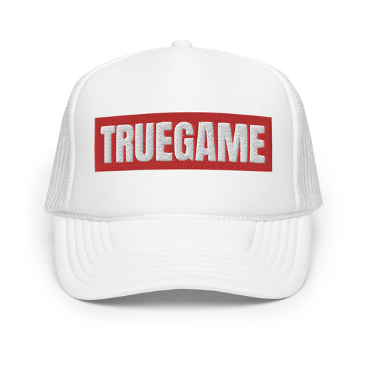 White True Game Trucker w/ Red/White Logo