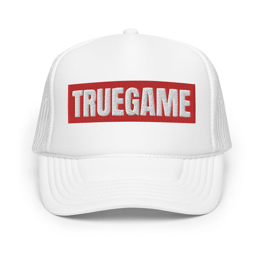 White True Game Trucker w/ Red/White Logo
