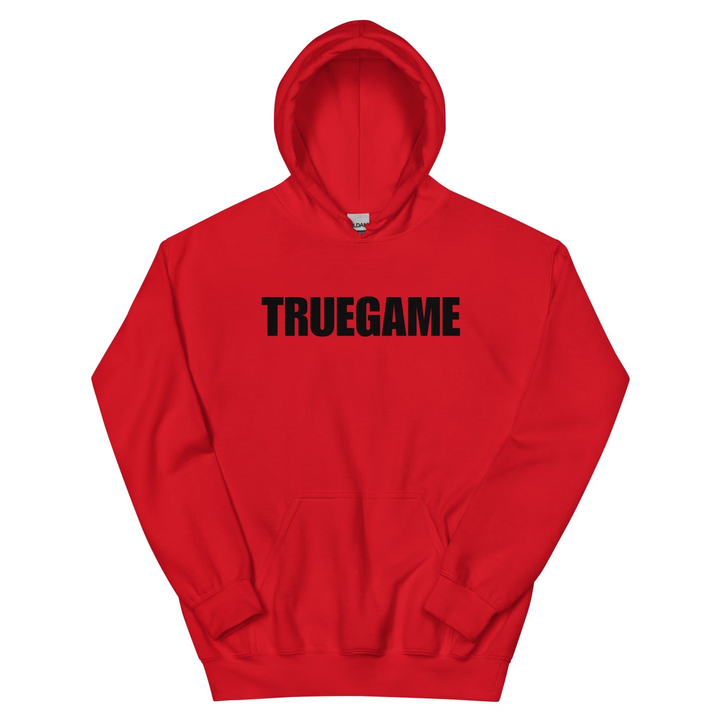 Red True Game Unisex Hoodie w/ Black Logo